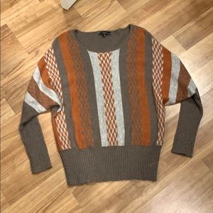 Burnt orange and brown sweater